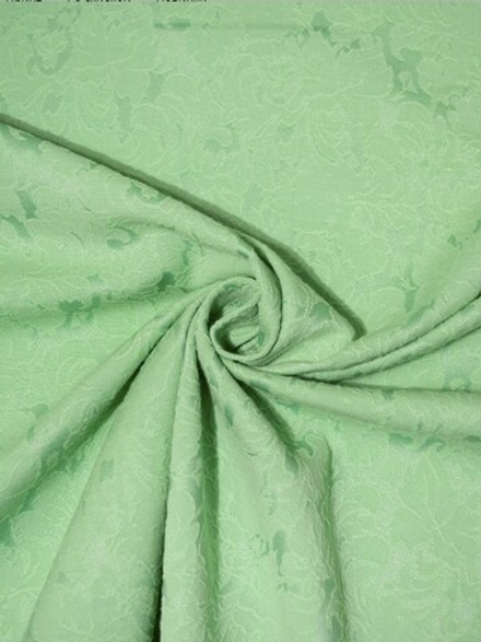 Костюмно-плательная ткань жаккард, 200 гр/м2, Х/б-75%, ПЭ-20%, Эластан-5%, 150 см, мятный