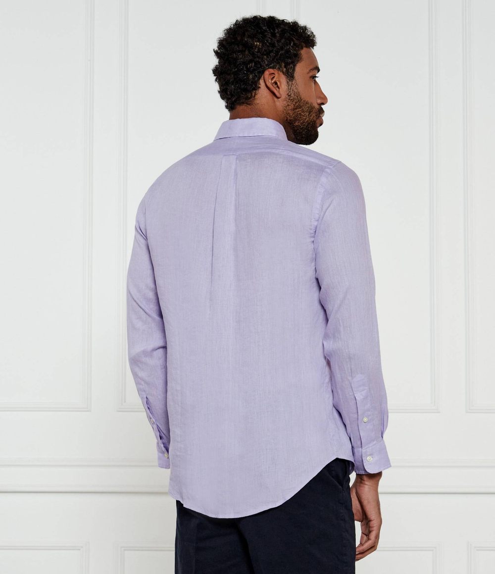 Льняная рубашка POLO RALPH LAUREN - лавандовый(710966294)