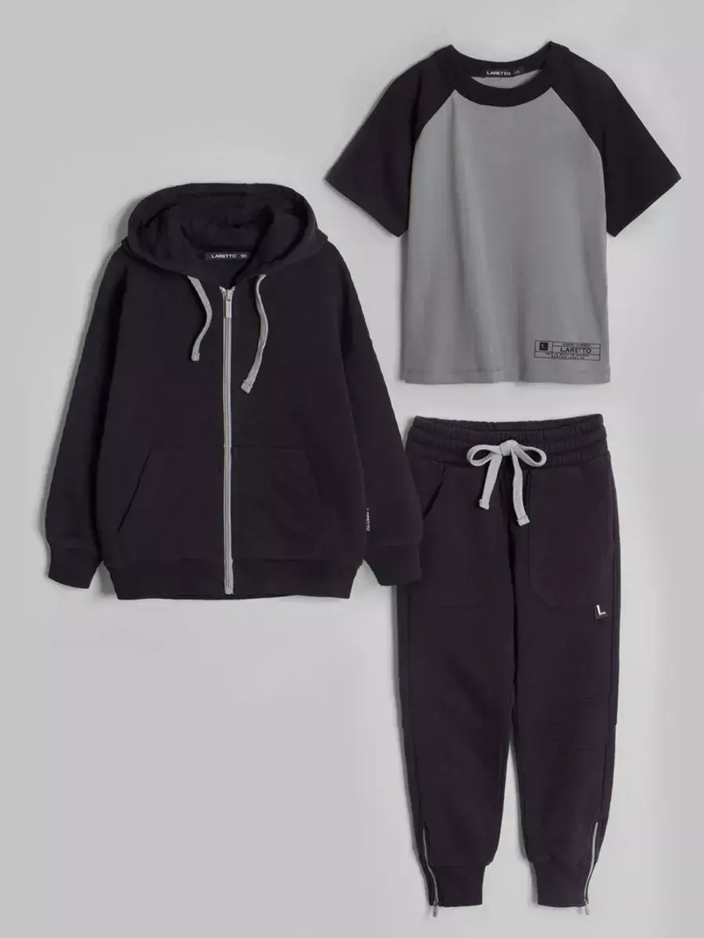 Костюм для мальчика в школу, олимпийка футболка и брюки