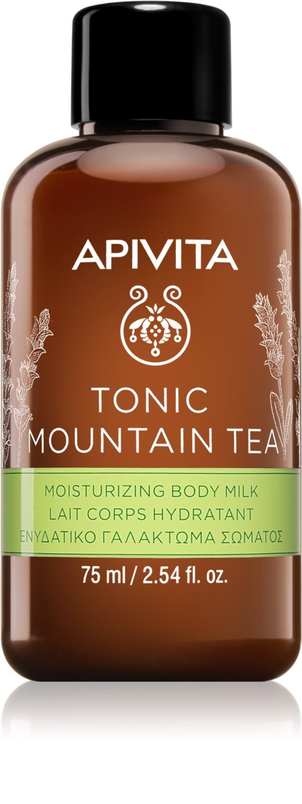 Apivita Tonic Mountain Tea - увлажняющее молочко для тела /   75  ml  / GTIN 5201279073275