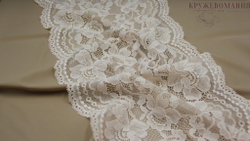 Эластичное кружево, ОПТ, 22,5 см, жасмин (Арт: EK-2301), м