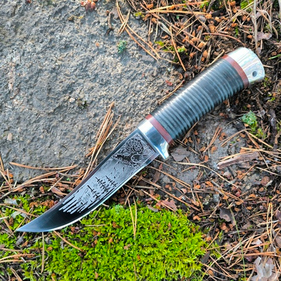 Нож НС-11А Косотур, с алюминиевыми вставками (Златоуст)