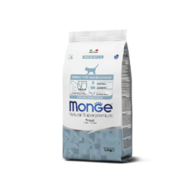 Сухой корм для котят и беременных кошек из форели Monge Cat Speciality Line Monoprotein 1,5кг