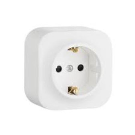 Розетка 1-м ОП Олимп 16А IP20 сосна Universal 5560896