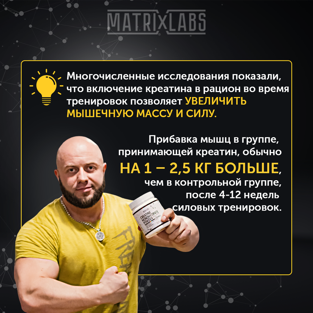 Matrix Labs Creatine Monohydrate with Transport System (300 гр.) [M]