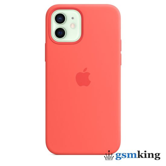 Apple Silicone Case with MagSafe iPhone 12 | 12 Pro Pink Citrus «Розовый цитрус» MHL03ZM/A