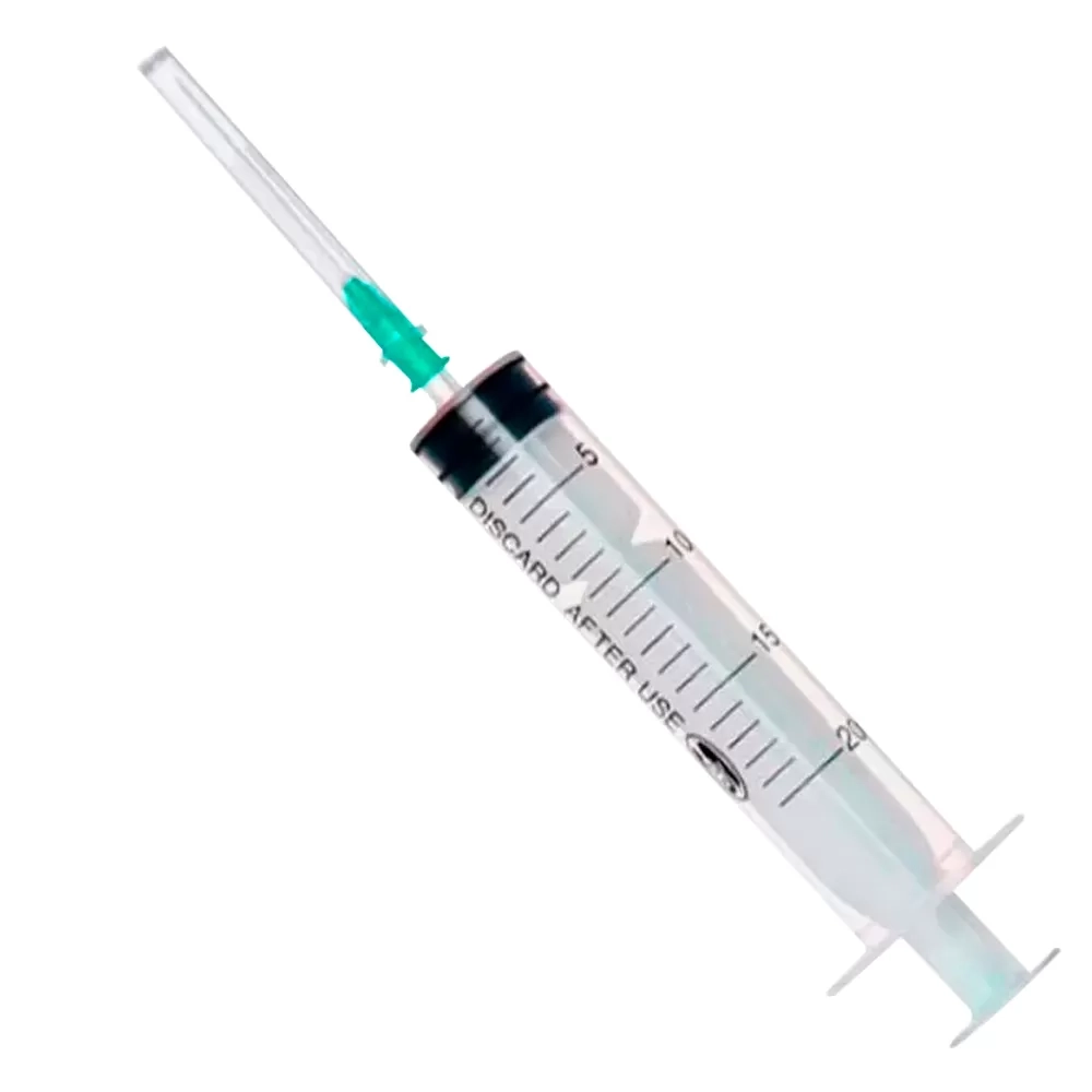 Шприц трехкомпонентный 20 мл 21G 1/2 0,8х38 мм SALUVIT 36 шт