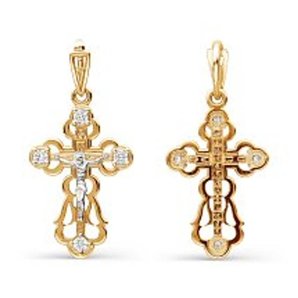 Подвеска из золота с фианитами