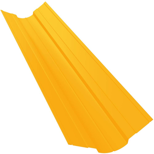 Ендова верхняя фигурная Grand Line Pe Ral 1018 70х70 мм резка