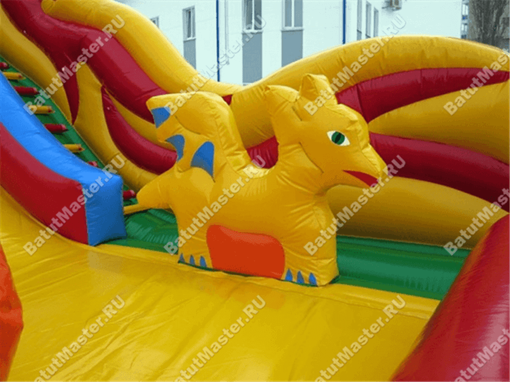 Коммерческий надувной батут "Змей Горыныч 2" 13*6*10