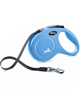 Поводок-рулетка Флекси New Classic лента M (до 25кг.) 5м. синий
