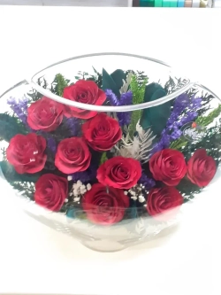 натуральные цветы в стекле, вакуум