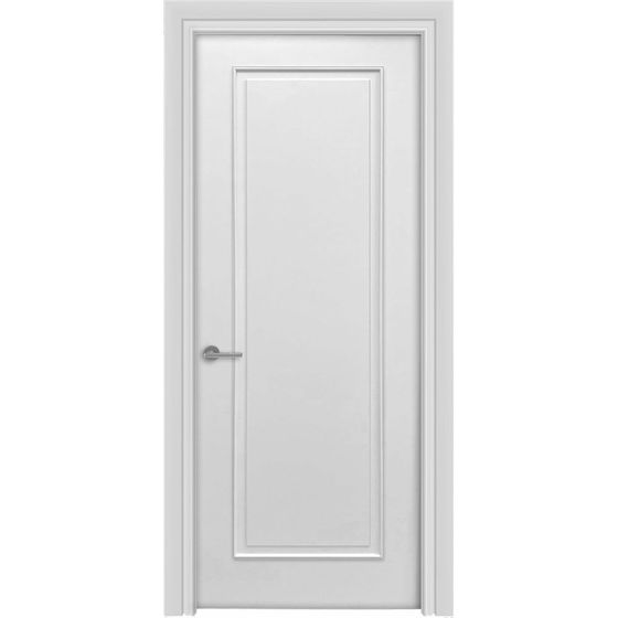 Купить Межкомнатная дверь эмаль Лайн 3/1 Багет белая глухая