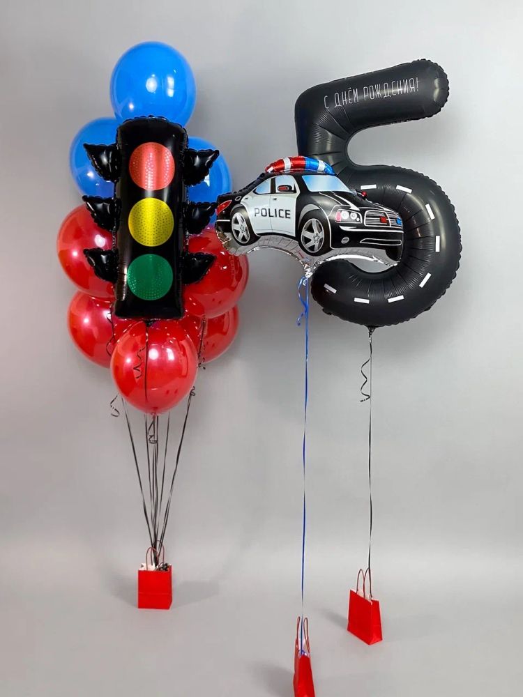 Светофор и полиция №1, набор шаров