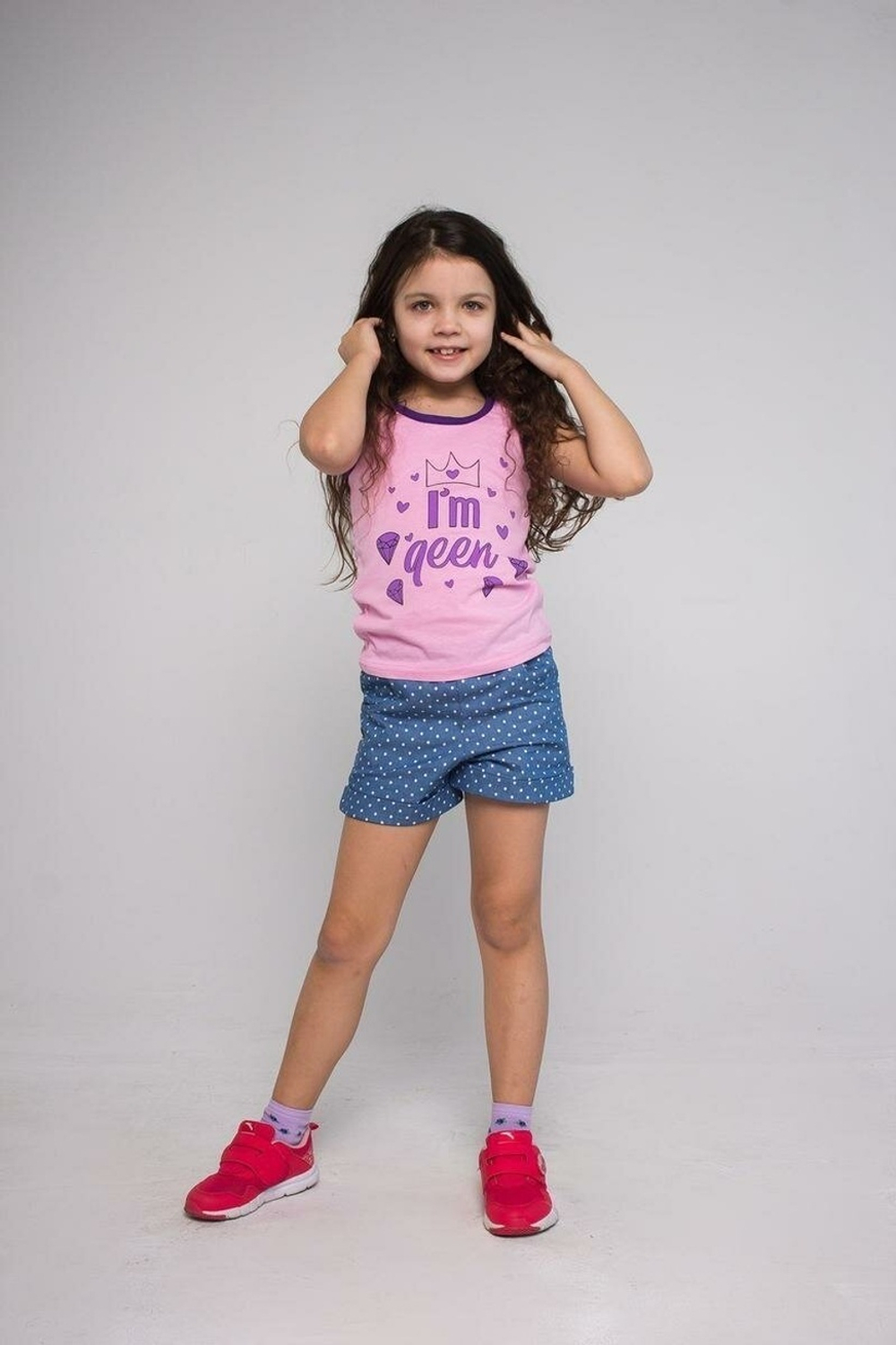 Майка летняя д/ дев Qeen р.80 (Ваш трикотаж) 00504, 1 шт.