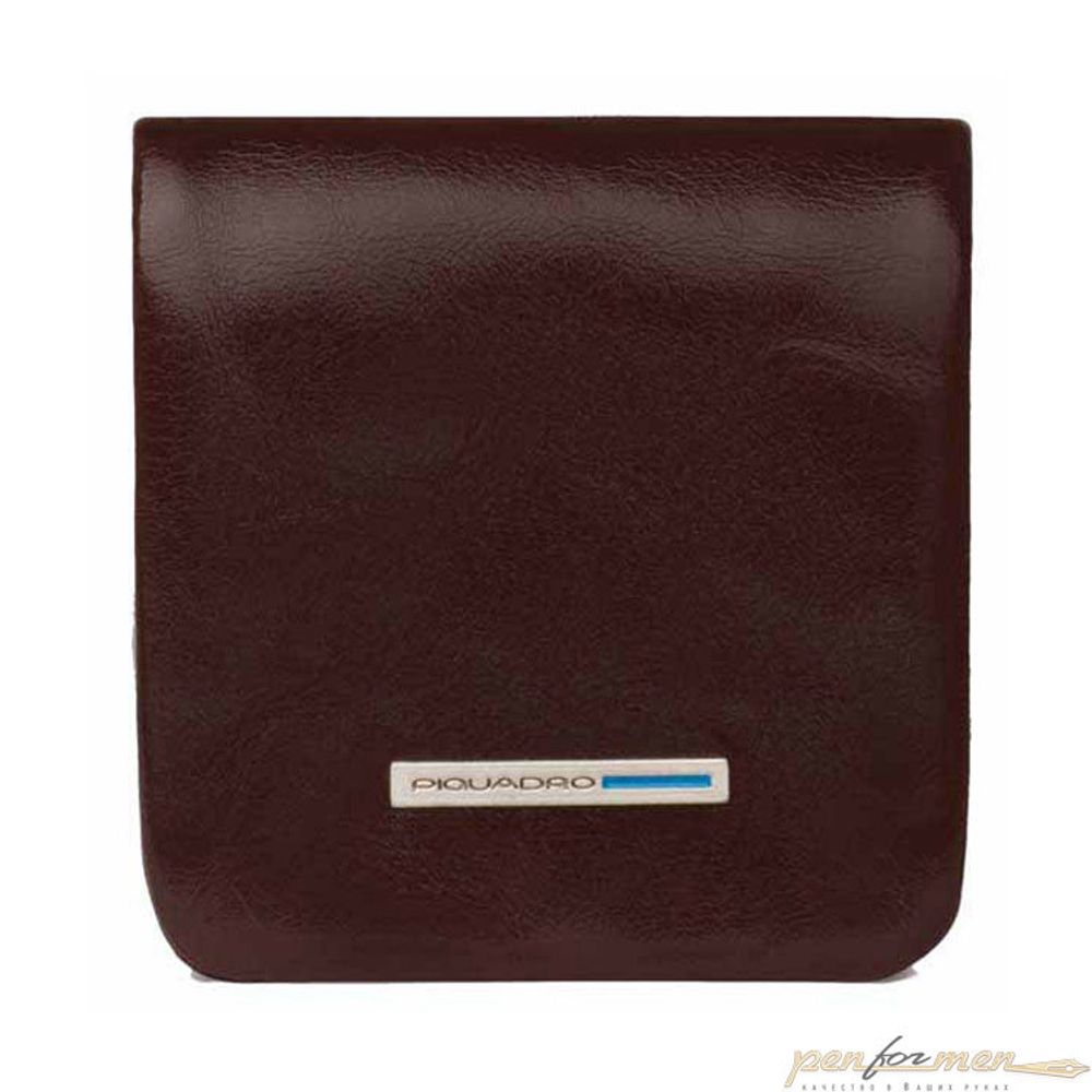 Монетница Piquadro Blue Square коричневая кожа (PU2636B2/MO)