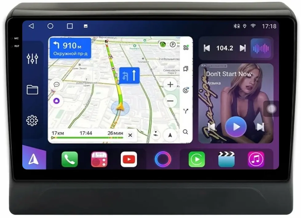 Магнитола для Mitsubishi Delica D5 2019+ - FarCar BM10-9633 монитор 10.36" QLED на Android 14, TS10, 4+32Гб, CarPlay, 4G SIM-слот