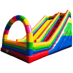 Детский надувной батут-горка "Без радуги никуда" 14*5*9 м