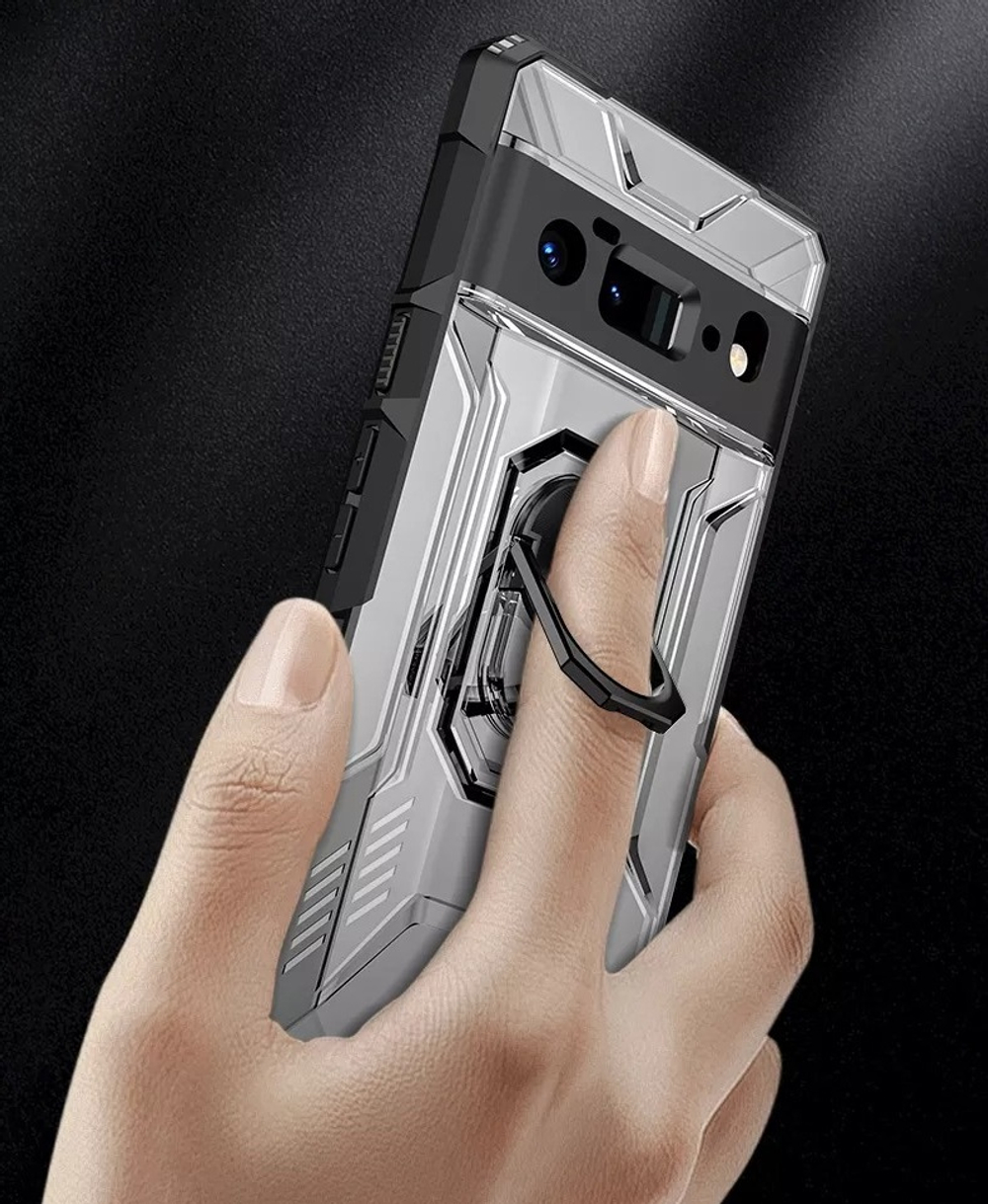 Чехол с магнитом и кольцом на палец для телефона Google Pixel 6 Pro от Caseport, серия Ring Holder