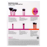 Real Techniques, Big Blends Energy, набор кистей и двусторонних пухлых ингредиентов, 6 предметов