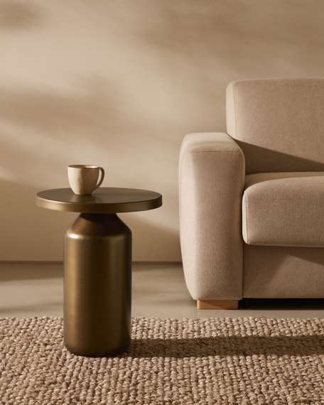 Журнальный столик Liuva Ø40х50 см, медь