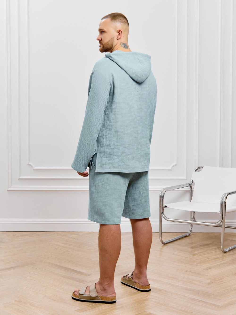 Костюм мужской Нептун-1 Виотекс СЕРО-ГОЛУБОЙ