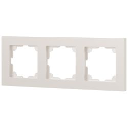 Рамка для розеток и выключателей Intro Accent 6-503-06 на 3 поста, СУ, перламутр | Intro