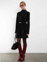 Платье Гофре (черное)