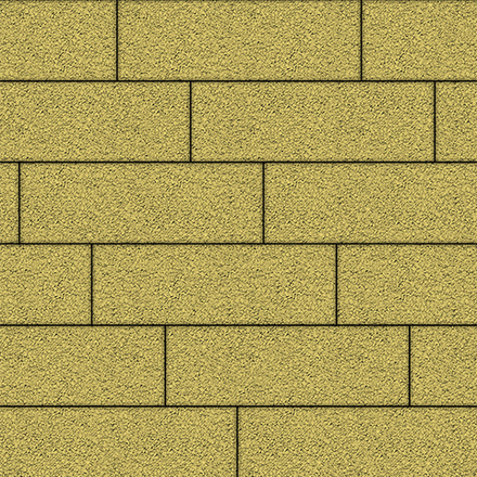 Тротуарная плитка ПРЯМОУГОЛЬНИК 750х250 мм - Гранит Желтый