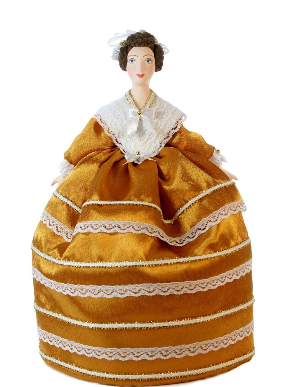 Кукла коллекционная на чайник Барышня