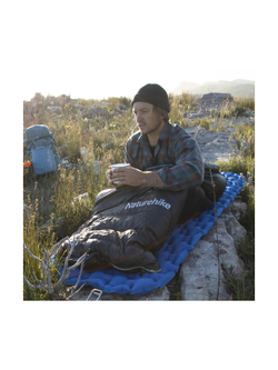 Мешок спальный Naturehike CW400 NH18C400-D с утиным пухом, размер M, черный
