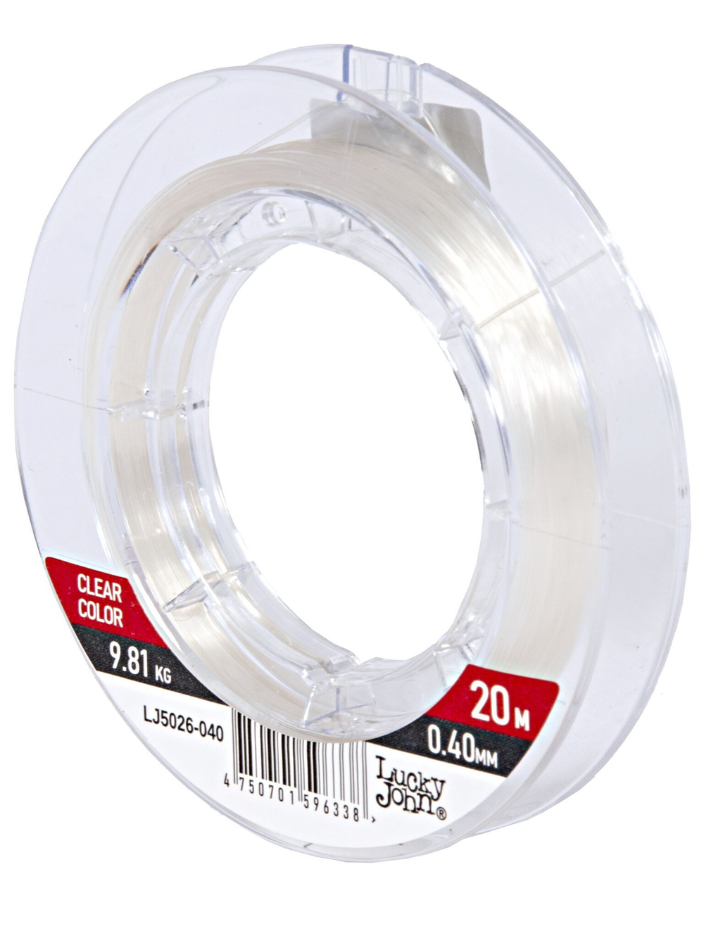 Леска монофильная зимняя Lucky John Ice Soft Fluorocarbon 20 м, 0.40 мм