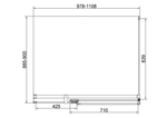 Душевой уголок Экстенза (Extenza) Vincea VSR-4EX101190CLG, 1000/1100*900, брашированное золото, стекло прозрачное