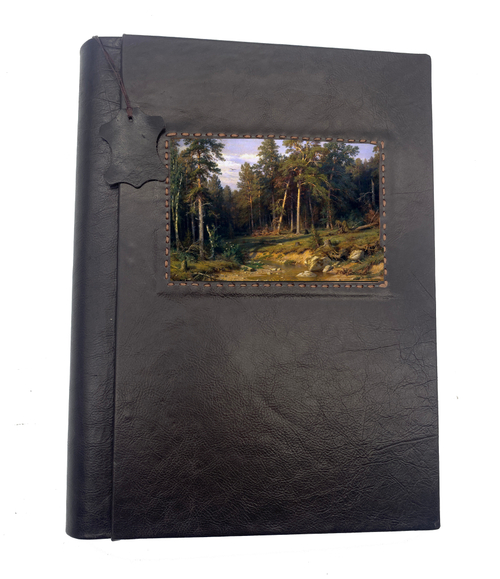 Фотоальбом из кожи "Сосновый Лес" 23см*32см