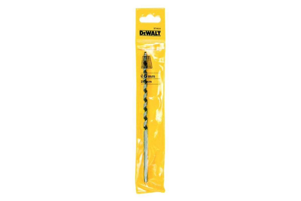 Сверло шнековое по дереву (6х100/200 мм) DEWALT DT 4600