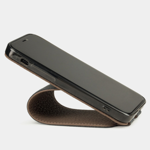 Чехол для iPhone 12 Mini из натуральной кожи теленка бежевого цвета