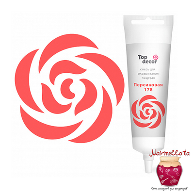 Смесь д/окраш. продуктов жидк. ПЕРСИКОВАЯ 100 г