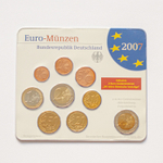 Germany 2007 Year Set (A, D, F, G, J) + 5 x 2 Euro: "Schwerin Castle (Mecklenburg-Vorpommern)" and "50th anniversary of the Treaty of Rome"