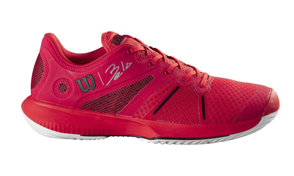 Мужские кроссовки для Падел Wilson Bela Pro - poppy red/white/black
