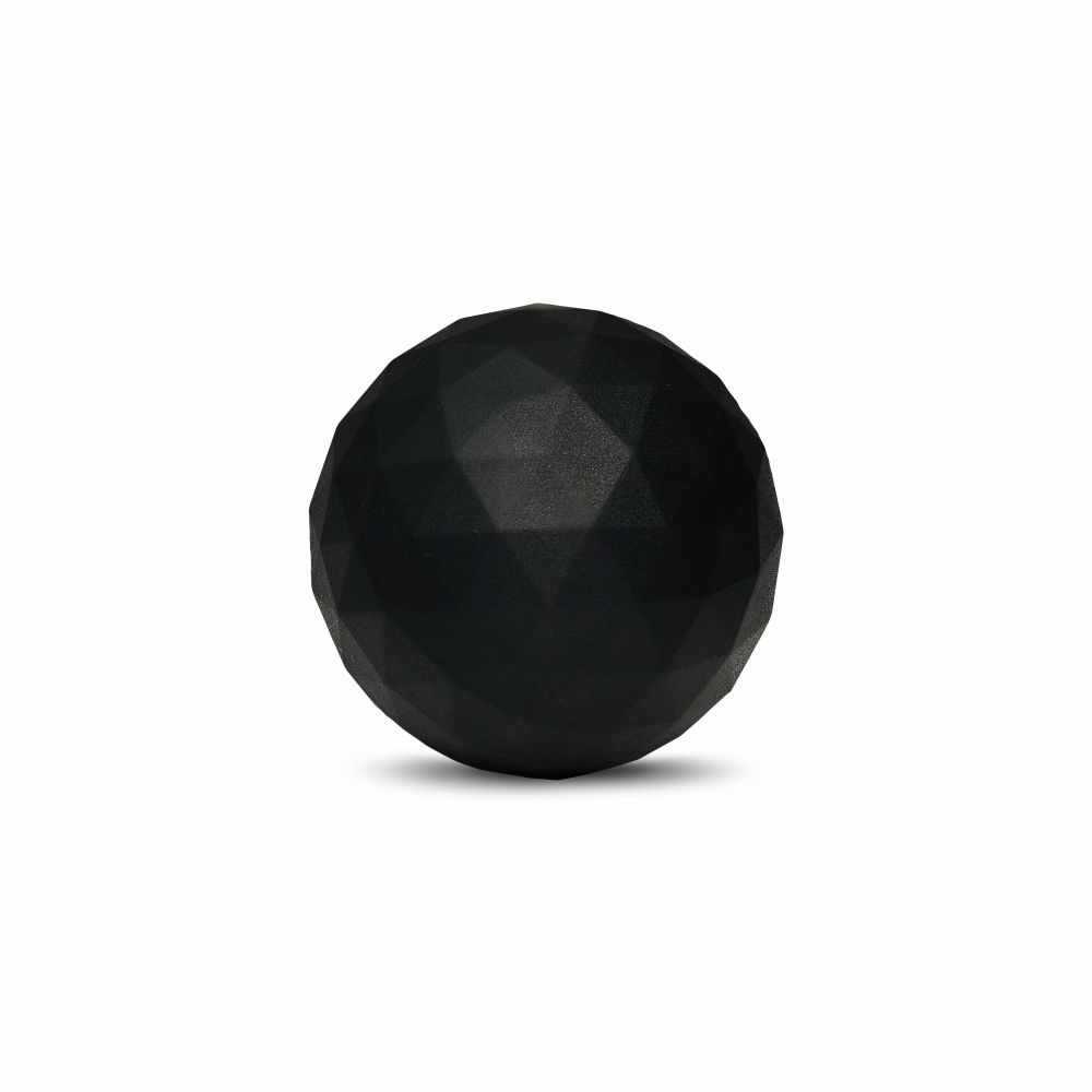 Набор из двух массажных мячей с кистевым эспандером черный