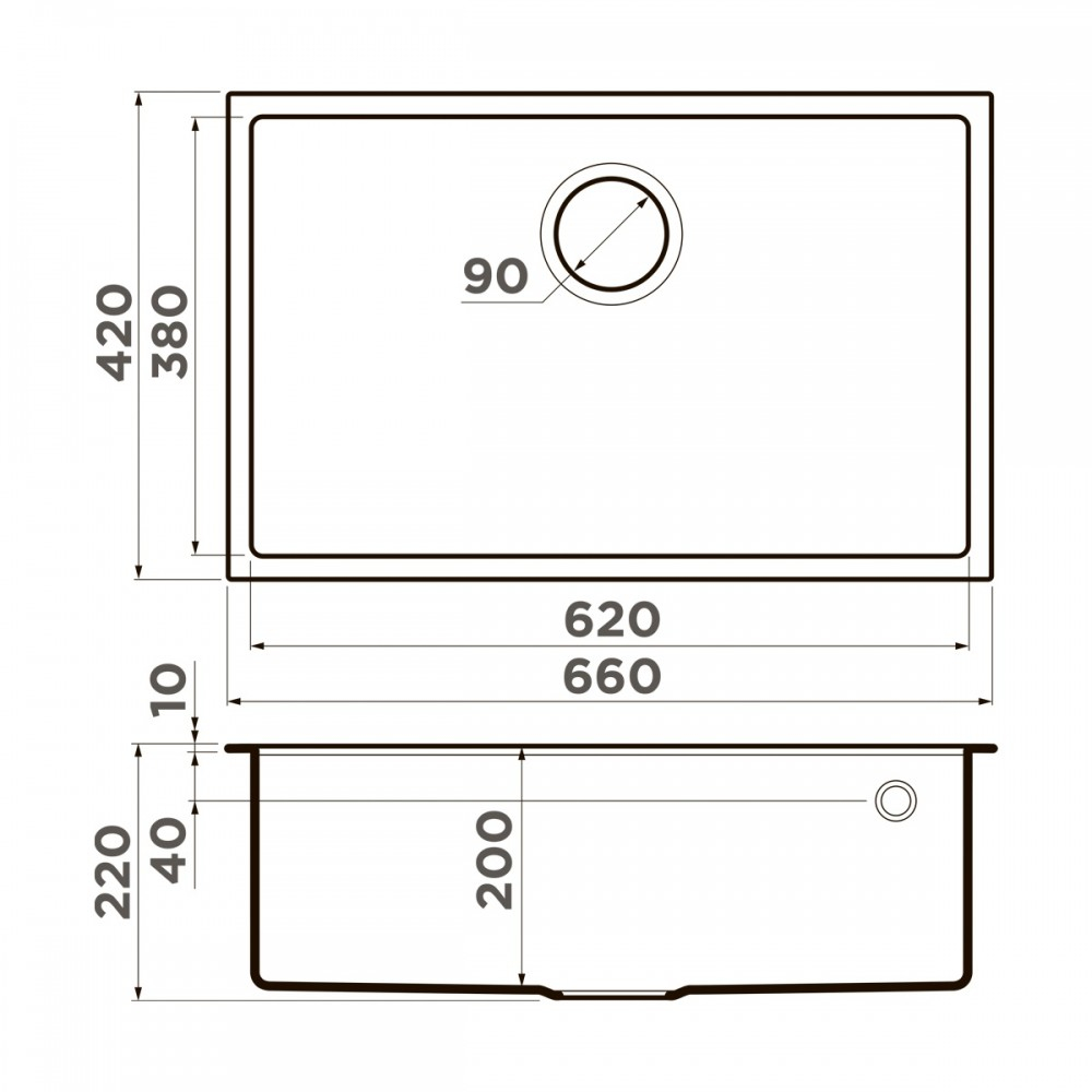 Кухонная мойка Omoikiri Tedori 66-U-WH