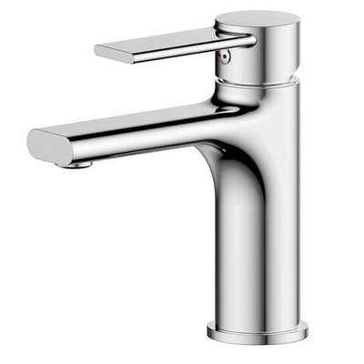 Смеситель для раковины, РМС, корот изл, с картриджем, хром, SL130-001F