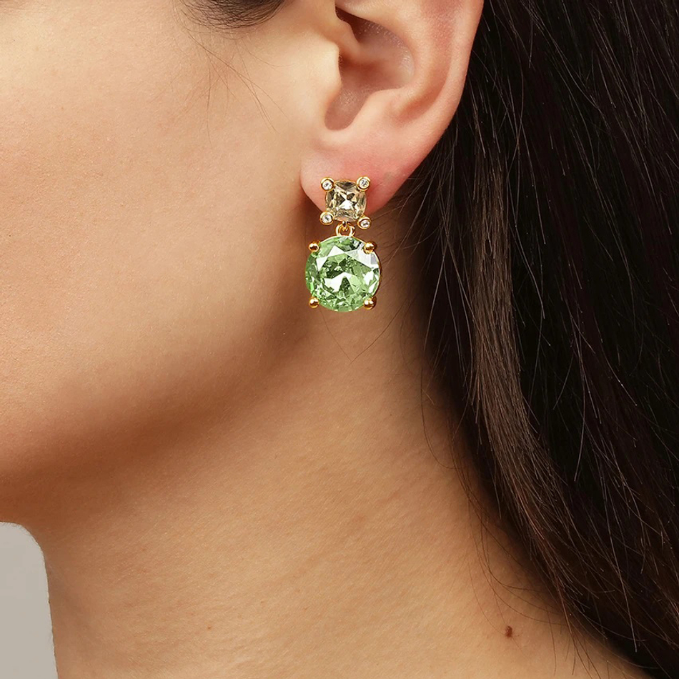 Серьги Dyrberg Kern NICOLA SG LIGHT GREEN/GOLDEN 440012