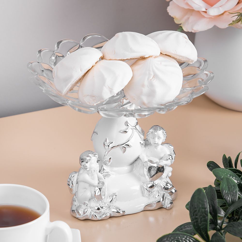 Фруктовница-конфетница Мерси Белая