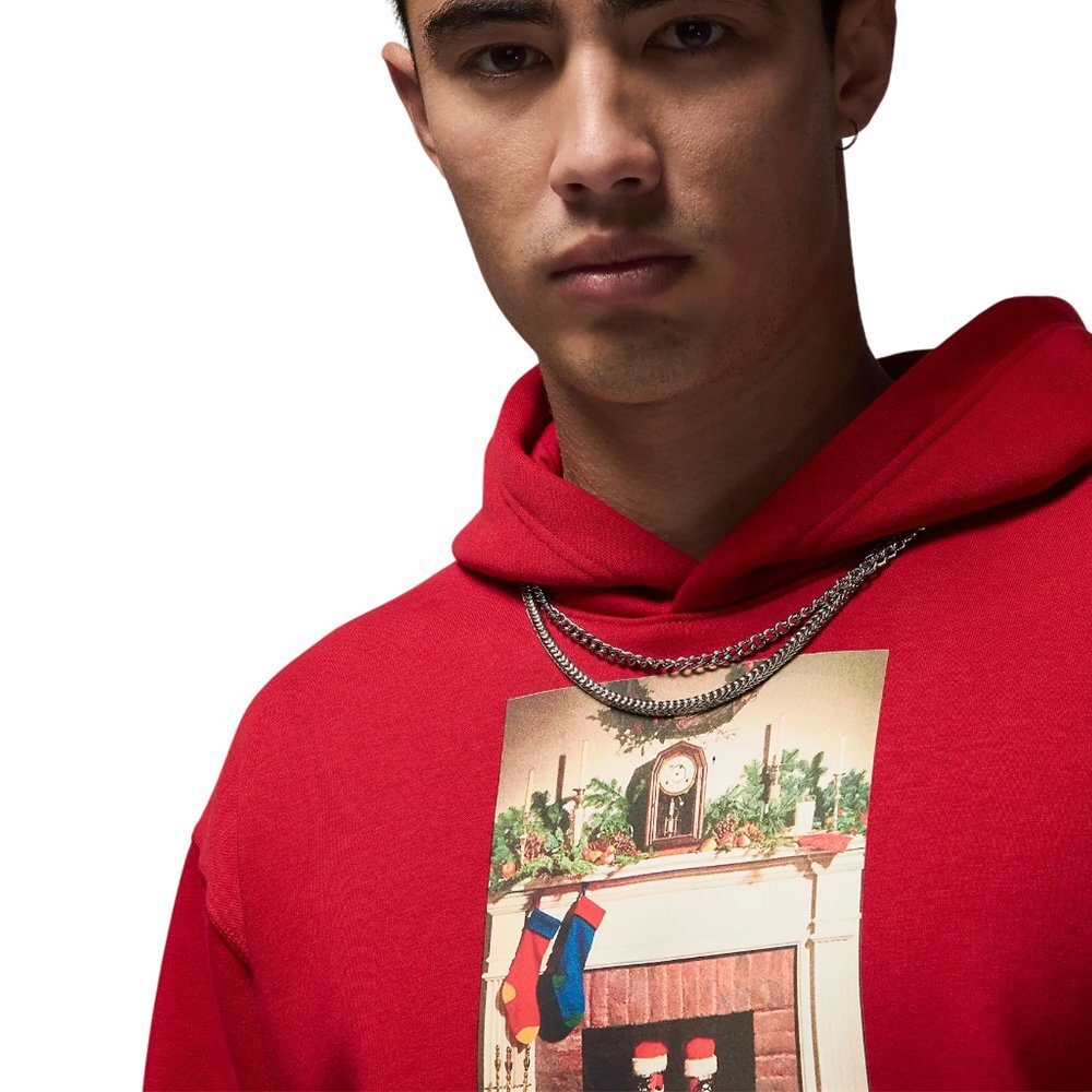 Баскетбольная толстовка Jordan Jumpman "Chimney" Sweatshirt Red