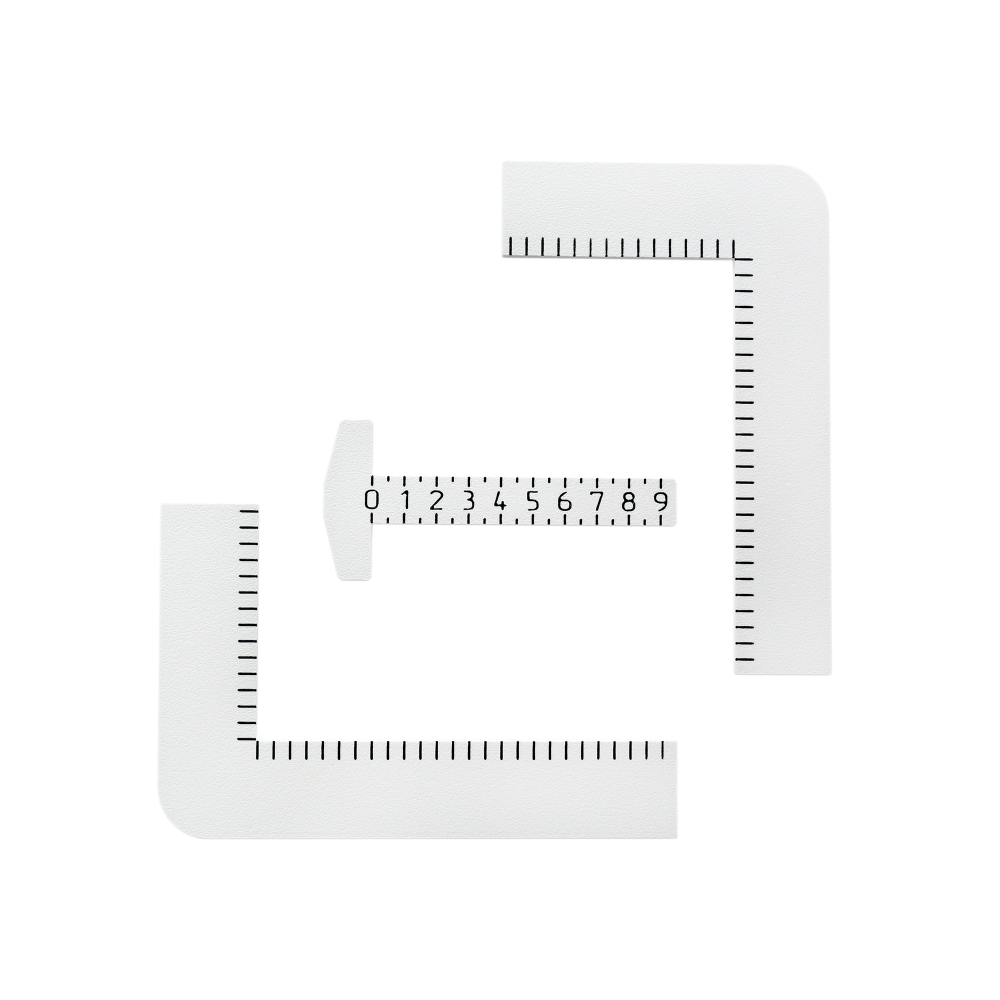 Набор магнитных уголков для позиционирования / Белый холодный