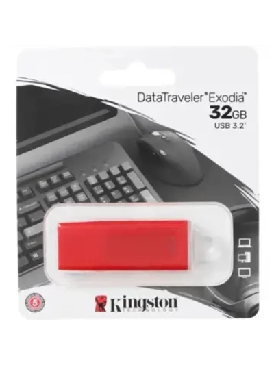 Память USB Flash 32 ГБ DataTraveler Exodia KC-U2G32-7GR RED