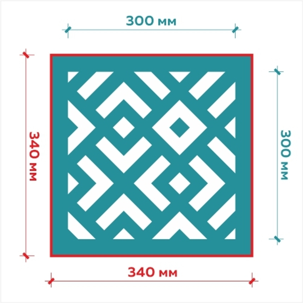 Клеевой трафарет 020
