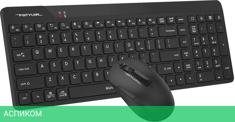 Набор периферии A4Tech Fstyler FG2300 Air2 черный