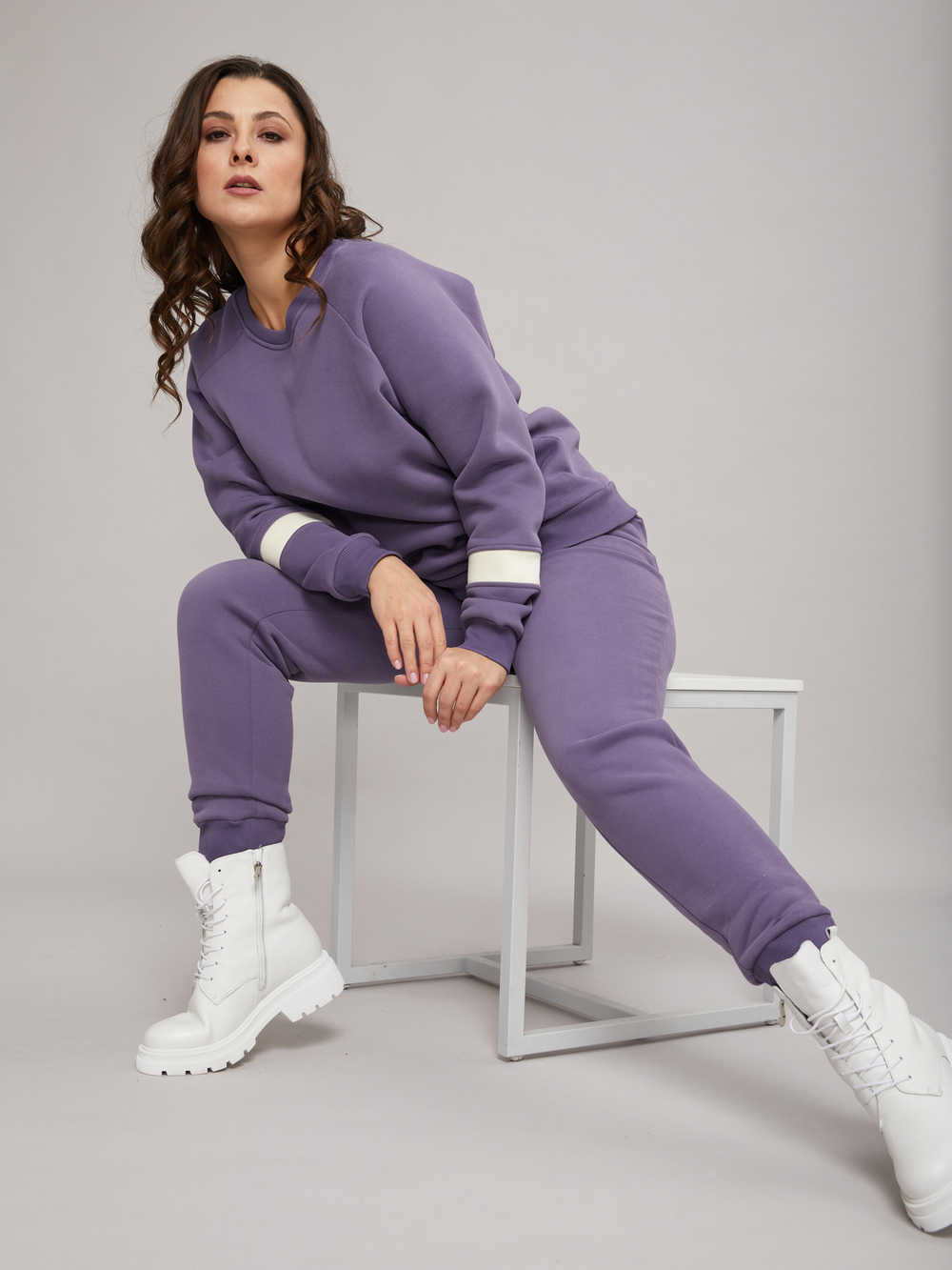 Толстовка Кофн-042Х/лиловый